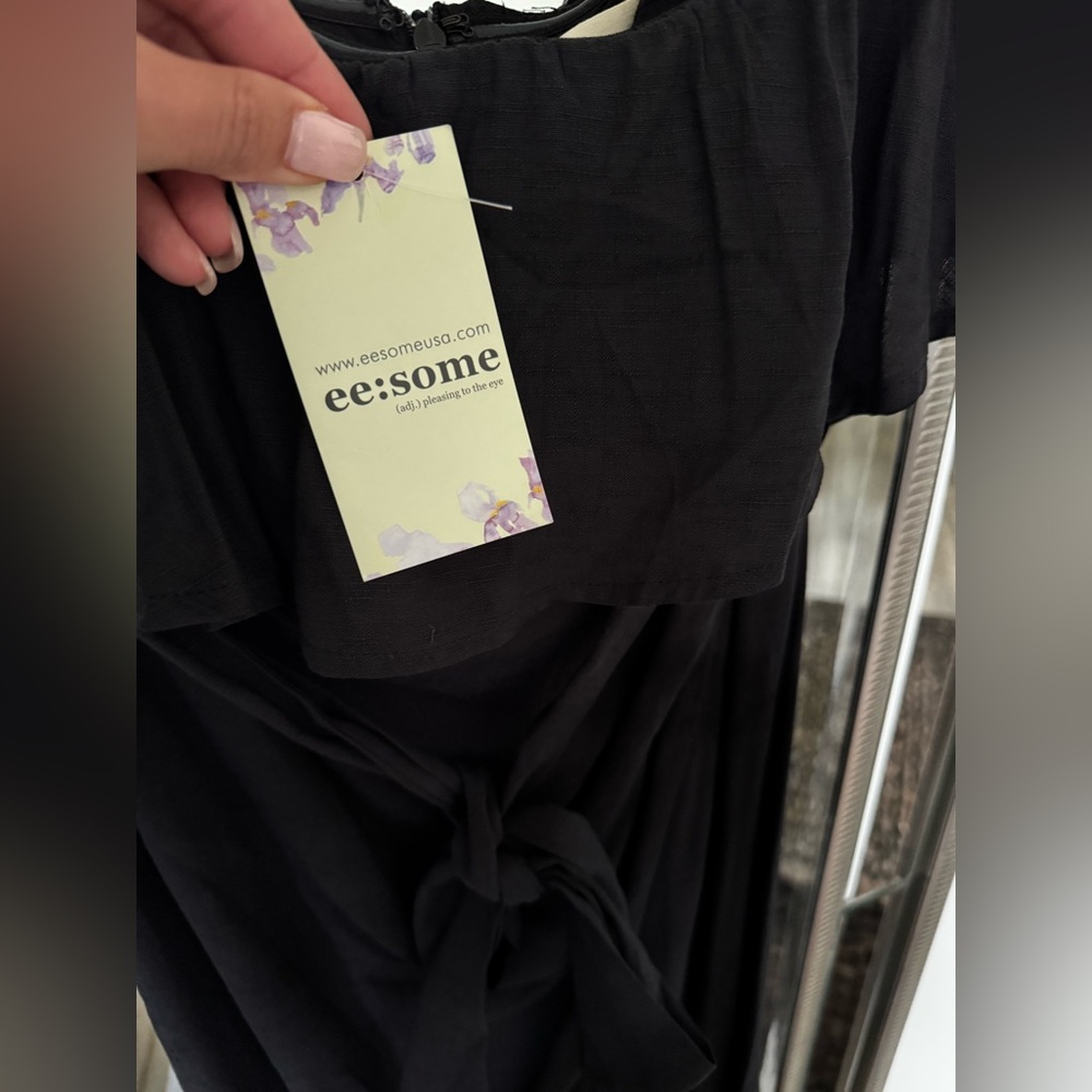 NWT STRAPLESS BLACK DRESS - Picture 5 of 7